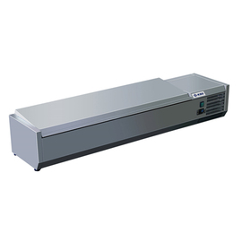 refrigerated countertop unit RX1610 static cooling | 7 x GN 1/3 - 150 mm product photo