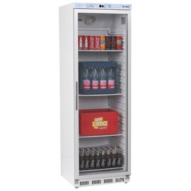 glass doored refrigerator KBS 402 GU white 400 ltr | convection cooling | door swing on the right product photo