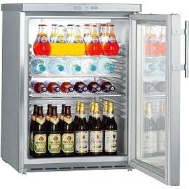 glass doored refrigerator FKUv 1663 CHR | 148 ltr | convection cooling product photo
