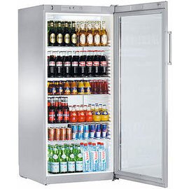 beverage fridge FKvsl 5413 silver coloured 572 ltr | convection cooling | door swing on the right product photo
