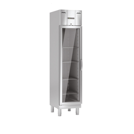 stainless steel refrigerator KU 358 G gastronorm | glass door | convection cooling 303 ltr | 227.0 ltr product photo