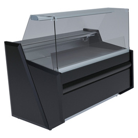 freestanding refrigerated counter Nika Lux 1003 with sliding windows | black L 1070 mm product photo