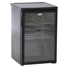 glass doored refrigerator K 140G black | 130 ltr | static cooling | changeable door hinge product photo