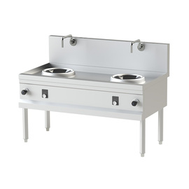 induction wok hob incl. 2 wok pans | 2 cooking zones | 10 kW product photo