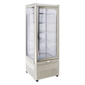 refrigerated panorama vitrine Prisma 401 TNV-PF silver coloured | 5 grids product photo