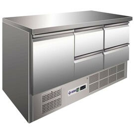 refrigerated table KTM 304 | 400 ltr | convection cooling | solid door | 4 drawers product photo