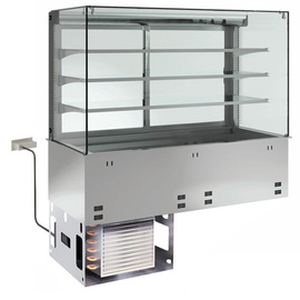 built-in refrigerated display cabinet GN 2/1 | closed cooling tray | ready to plug in | 230 volts 500 watts product photo