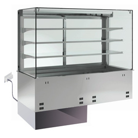 built-in refrigerated display cabinet GN 2/1 | closed cooling tray | central cooling | 230 volts product photo