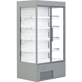 wall cooling shelf VARIANT 107 grey with revolving doors product photo