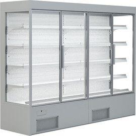 wall cooling shelf VARIANT 257 grey with revolving doors product photo