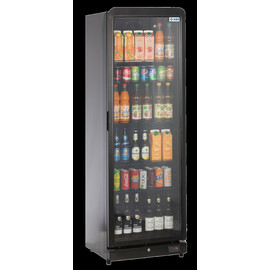 glass doored refrigerator KBS 384 black | convection cooling | 595 mm x 585 mm H 1878 mm product photo