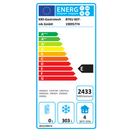 Bakery stainless steel commercial freezer BTKU 607 product photo Missing translation L