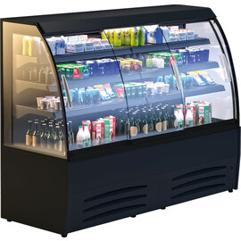 wall cooling shelf Luna 90 DP with sliding doors | convection cooling product photo