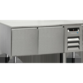 Snack 1200 undercounter refrigerated worktable with removable worktop and 2 drawers product photo