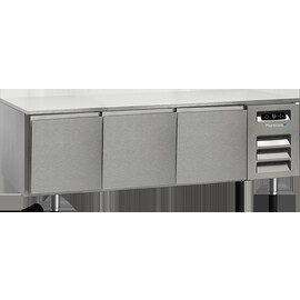 Snack 1670 undercounter refrigerated worktable with removable worktop and 3 drawers product photo