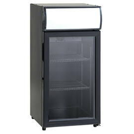 glass doored refrigerator SCC 82 GDU black | 84 ltr | convection cooling product photo