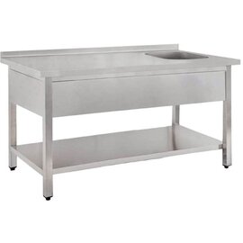 executive table STVR 1470 ECOline 1 basin | 400 x 500 x 250 mm with bottom shelf L 1400 mm W 700 mm product photo