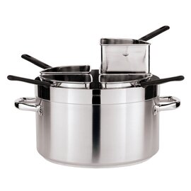 meat pot | pasta pot KG LINE 1100 stainless steel with quarter size mesh inserts  | stainless steel cold handles product photo