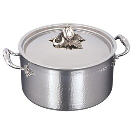 saucepan OPUS Prima 8 ltr stainless steel with lid  Ø 260 mm  H 145 mm product photo