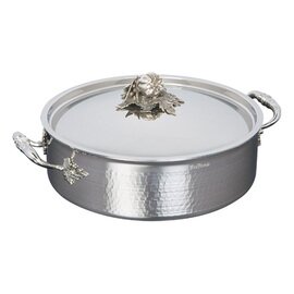 braiser pan OPUS Prima 7 ltr stainless steel with lid  Ø 300 mm  H 95 mm  | 2 handles product photo