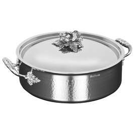 casserole OPUS Prima 6 ltr stainless steel with lid  Ø 260 mm  H 95 mm  | 2 handles product photo
