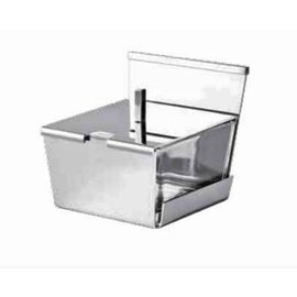 cheese bowl with lid stainless steel square L 85 mm W 90 mm H 85 mm product photo