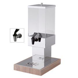 juice dispenser SQUARE REVOLUTION 3.5 ltr | metal tap product photo