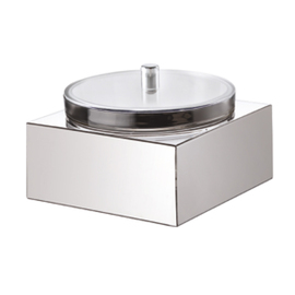 yogurt holder | jam holder BUFFET SQUARE with lid stainless steel L 150 mm W 150 mm product photo