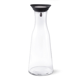 water carafe BUFFET SQUARE glass with lid blue 1000 ml product photo