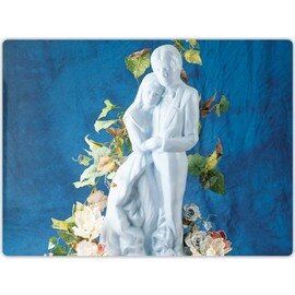 B-Stock | Reusable - bride and groom - made of white polyethylene for the production of ice sculptures, dimensions 41 x 41cm, height 83 cm product photo