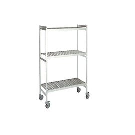 rack FERMOSTOCK 6611 plastic aluminum 780 mm 460 mm  H 1820 mm wheeled 7 grid shelf board(s) bay load 240 kg product photo