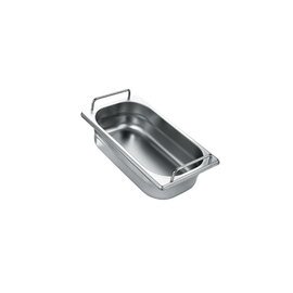 gastronorm container GN 1/4  x 200 mm stainless steel | stiff handles product photo