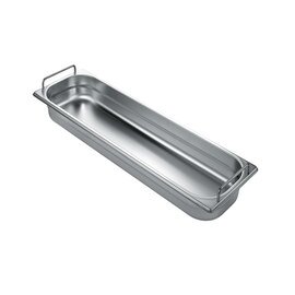 gastronorm container GN 2/4  x 65 mm stainless steel | stiff handles product photo