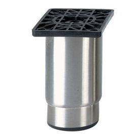 adjustable foot LPI-001 | stainless steel with plastic base black H 115 - 175 mm product photo