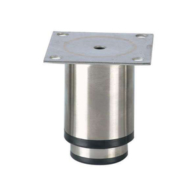 adjustable foot LPI-502 | stainless steel with plastic base black H 90 - 120 mm product photo