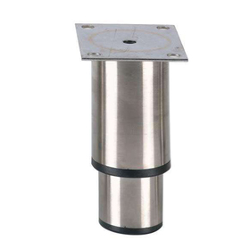 adjustable foot LPI-504 | stainless steel with plastic base black H 145 - 200 mm product photo