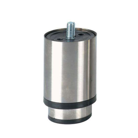 adjustable foot LPI-500 | stainless steel with plastic base black H 90 - 120 mm product photo