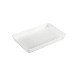 stacking containers | transport boxes polystyrol white food safe | 355 mm x 255 mm H 40 mm product photo