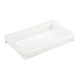 stacking containers | transport boxes PE white food safe 7 ltr | 450 mm x 295 mm H 70 mm product photo