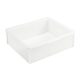 stacking containers | transport boxes PE white food safe 30 ltr | 515 mm x 445 mm H 165 mm product photo