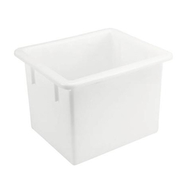 stacking containers | transport boxes HDPE white food safe 55 ltr | 535 mm x 475 mm H 380 mm product photo