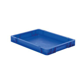 stackable container Rainbow Line Euronorm PP blue closed 4.6 ltr | 400 mm x 300 mm H 50 mm product photo