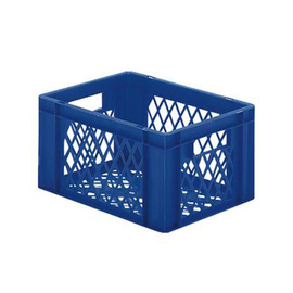 stackable container Rainbow Line Euronorm PP blue perforated 19 ltr | 400 mm x 300 mm H 210 mm product photo