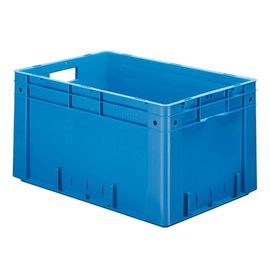 stackable container Rainbow Line Euronorm PP blue closed | reinforced | 600 mm x 400 mm H 320 mm product photo
