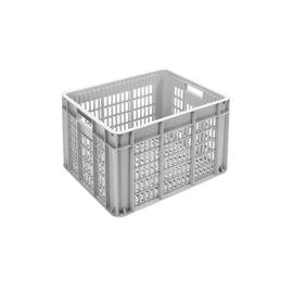 stackable container | storage container MULTI • grey • perforated 50 ltr | 500 mm x 400 mm H 320 mm product photo