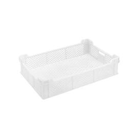 stackable container | storage container MULTI • white • perforated 30 ltr | 600 mm x 400 mm H 145 mm product photo