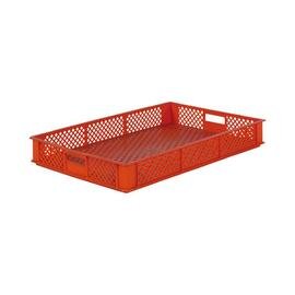 stackable container | storage container MULTI • orange • perforated 15 ltr | 600 mm x 400 mm H 80 mm product photo