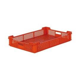 stackable container | storage container MULTI • orange • perforated 15 ltr | 600 mm x 400 mm H 100 mm product photo