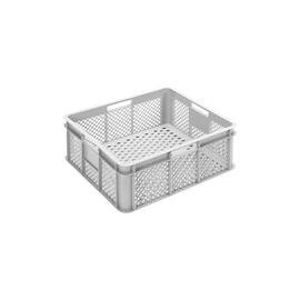 stackable container | storage container MULTI • grey • perforated 18 ltr | 400 mm x 350 mm H 160 mm product photo