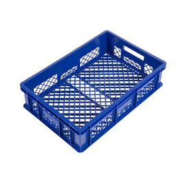bread crate H 150 mm HDPE blue plastic product photo